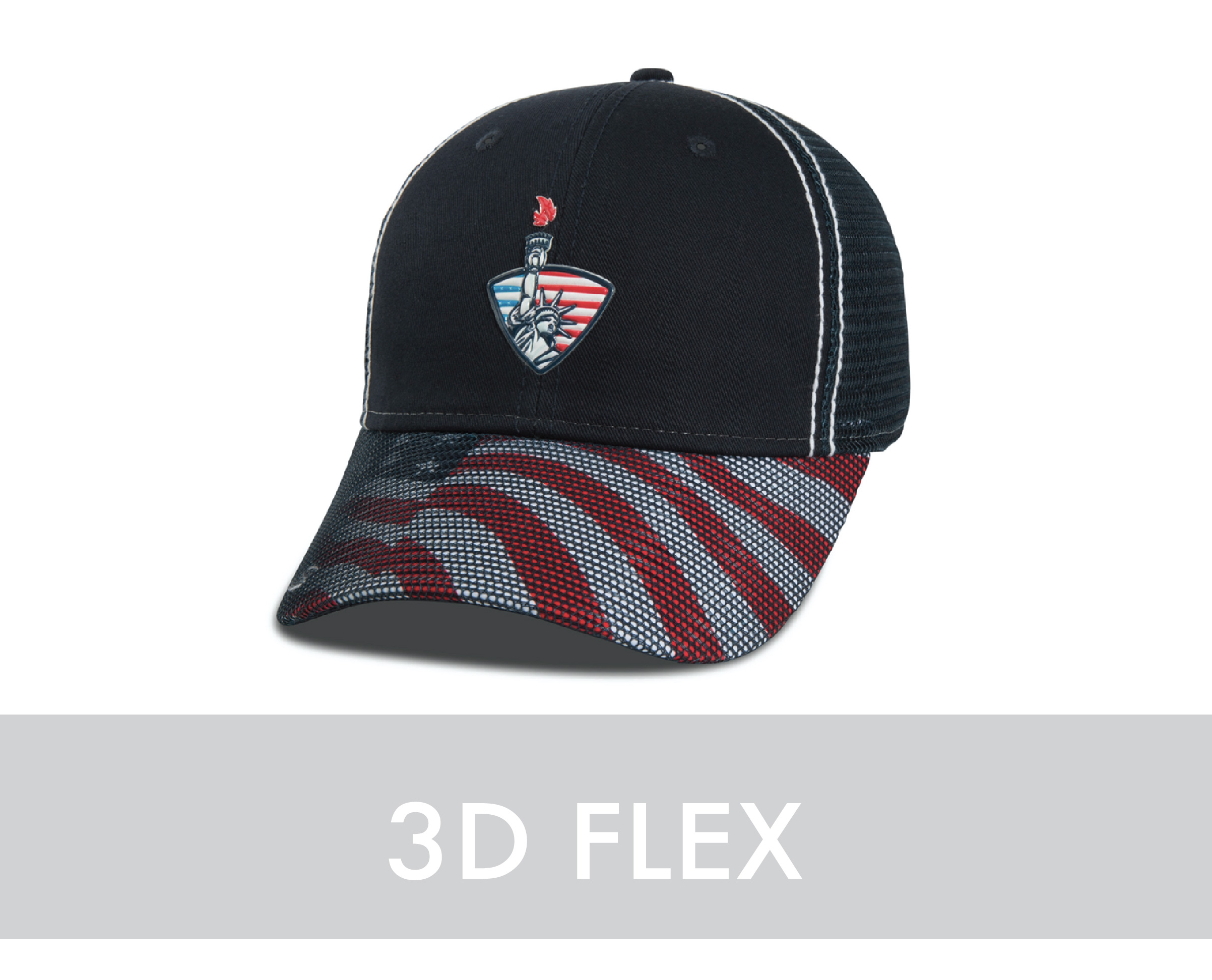 3D flex decoration for hats