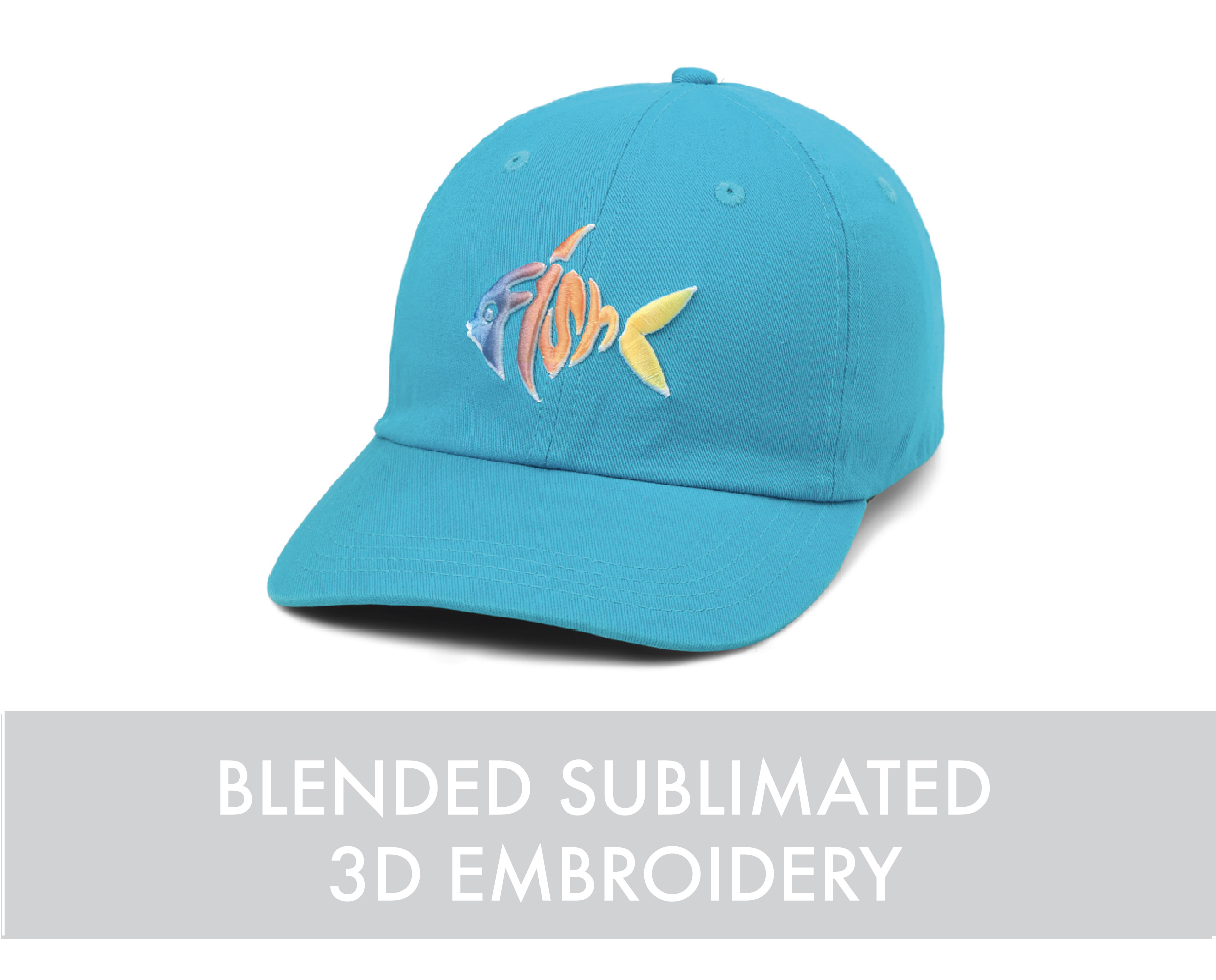 Blended sublimated 3d embroidery