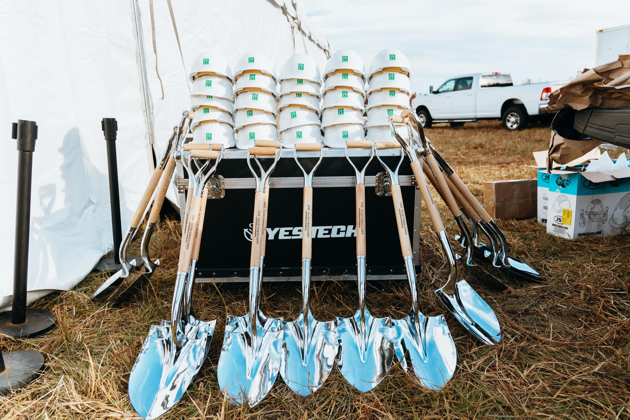 Custom Branded Groundbreaking Shovels