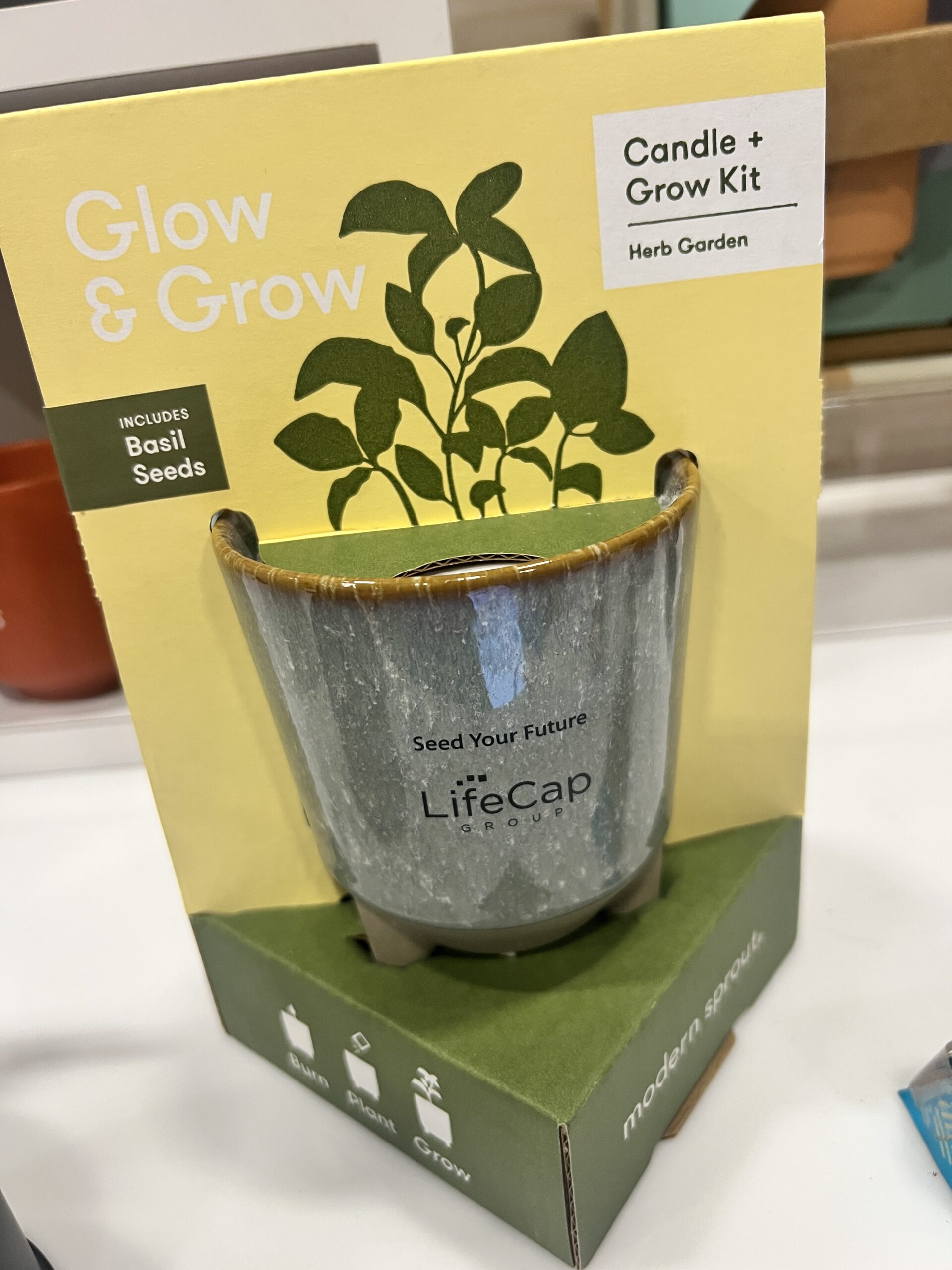 Logo Glow & Grow Candle and Branded Grow Kit