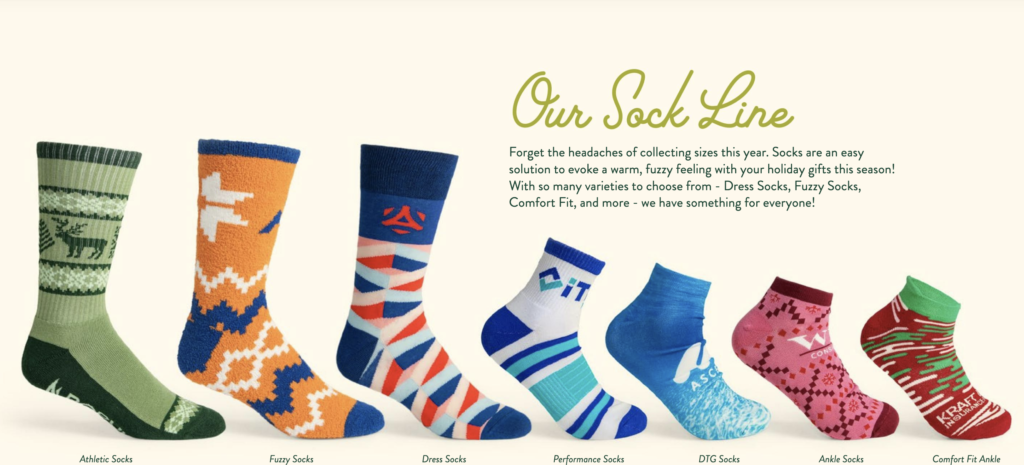 Branded Custom Sock Line