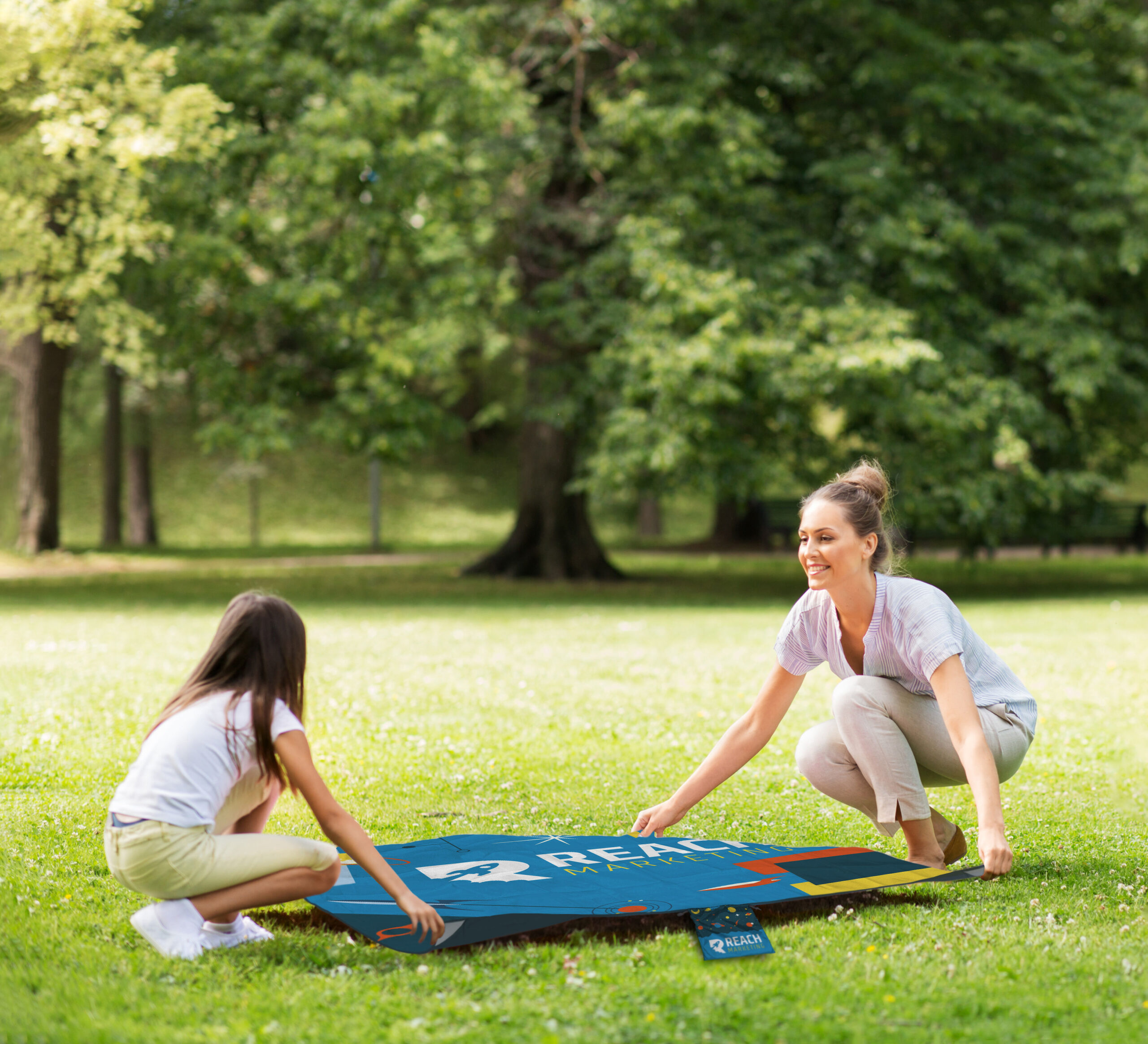 Branded Summer Promotional Event Picnic Blanket