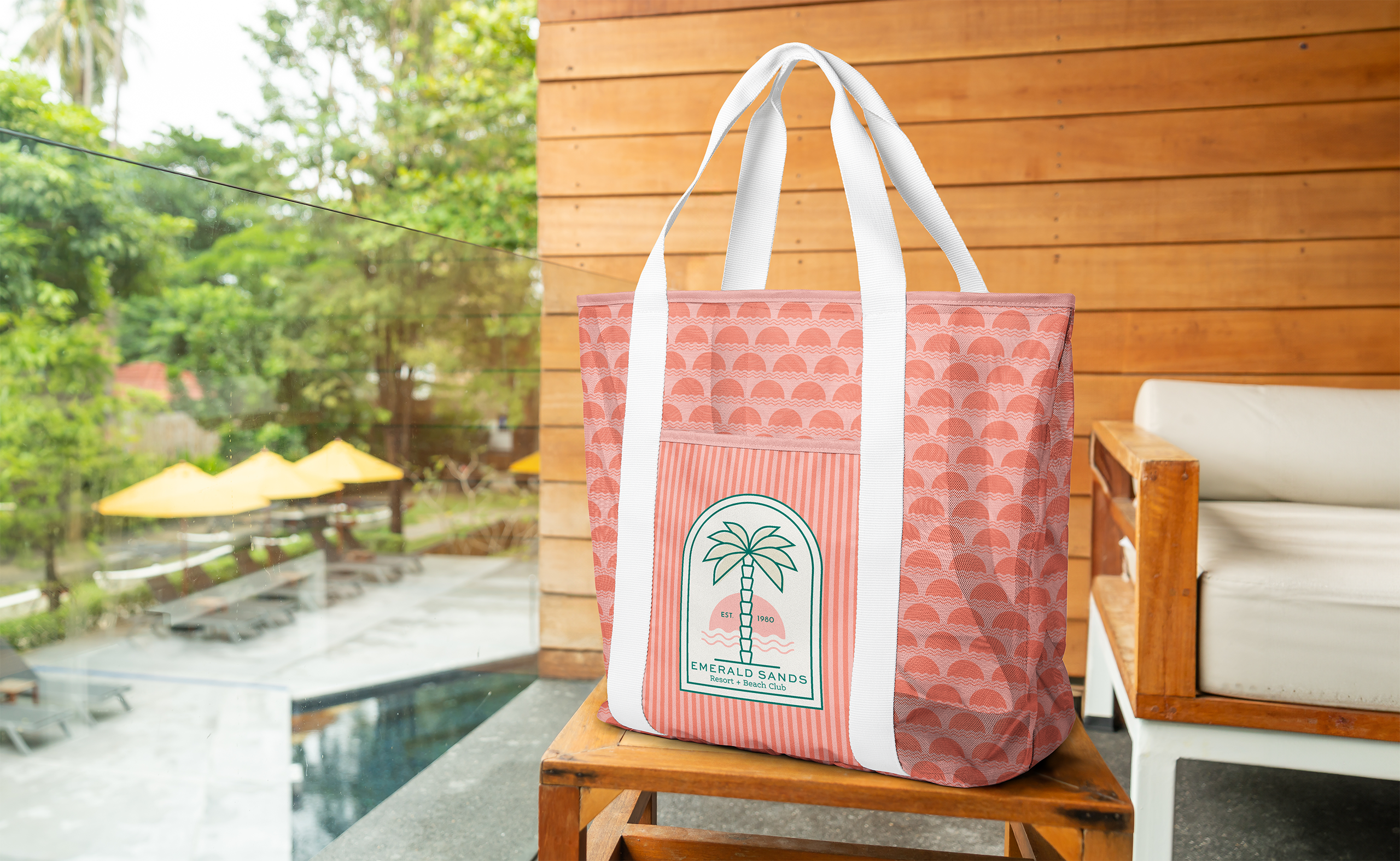 Mesh Tote with full-color and PMS branding capabilities.