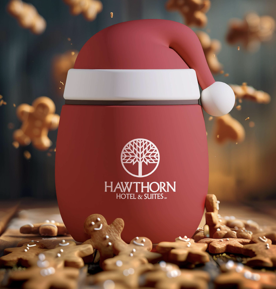 Branded Holiday Food Container Santa Food Container