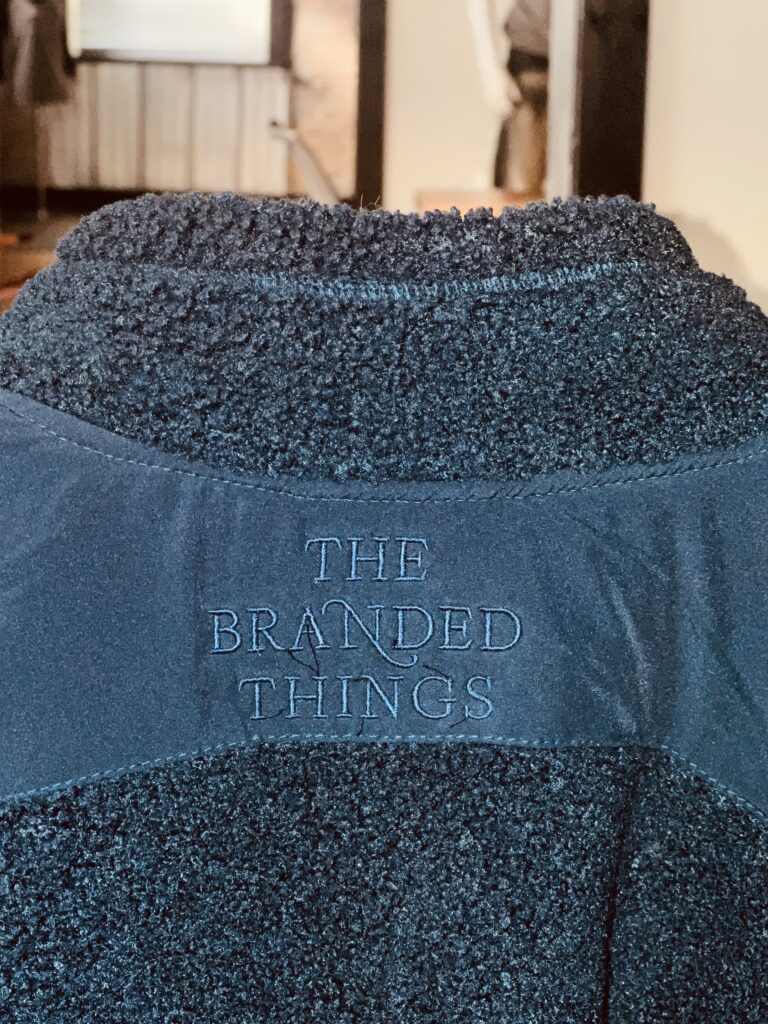 Branded fleece jacket
