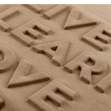 Embossing and debossing decoration example
