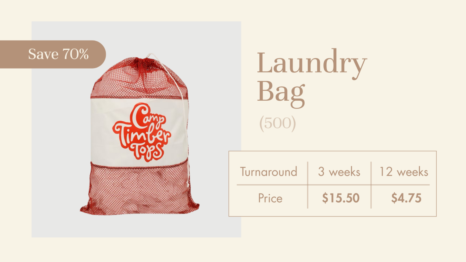 Laundry Bag Custom Branded Tote Bag