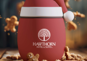 Branded Holiday Food Container Santa Food Container