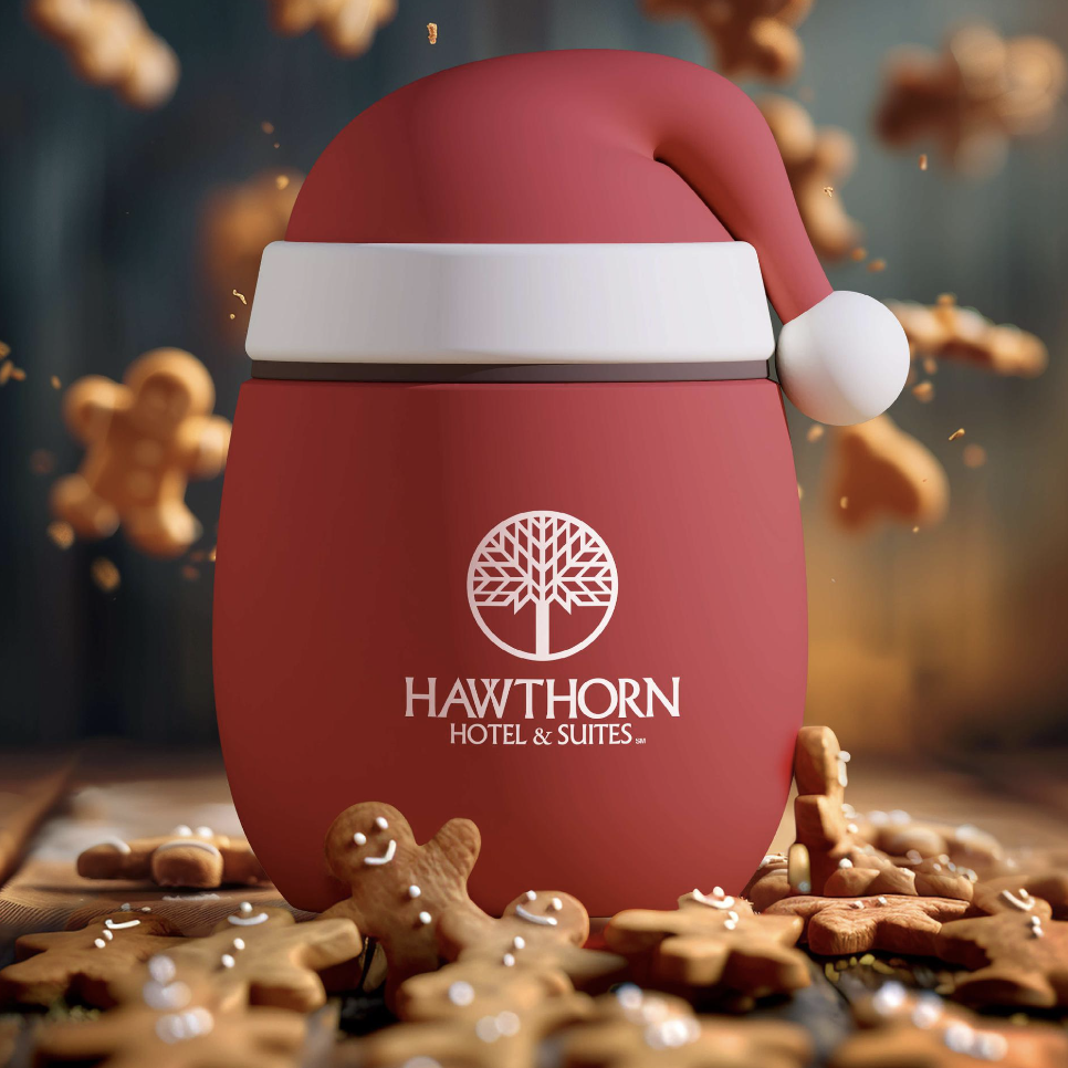 Branded Holiday Food Container Santa Food Container